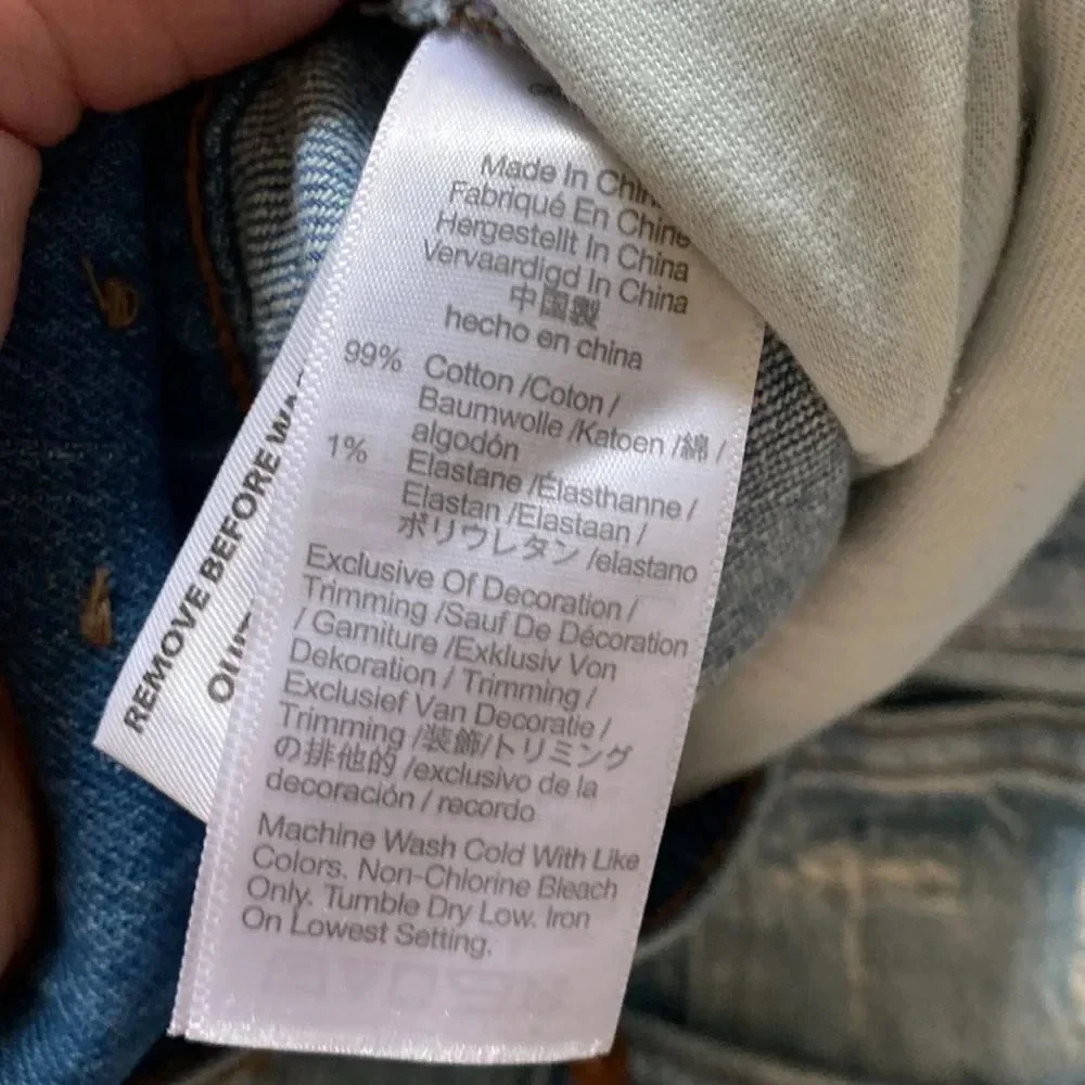 Madewell The High-Rise Slim Boyjean Light Wash Rip Knee Edition Size 25 - Picture 14 of 15